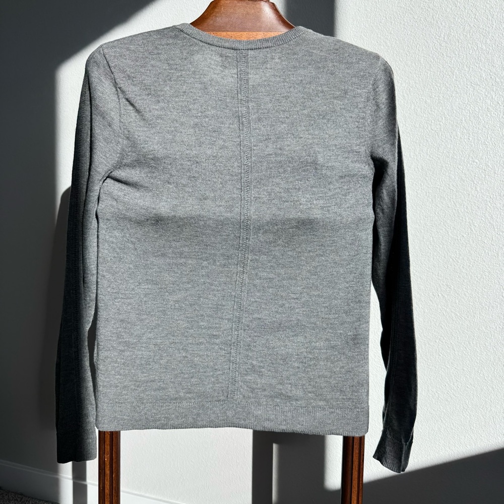 Rag & Bone Women’s Gray Wool Crewneck Sweater Size M Slim Fit - Picture 7 of 10